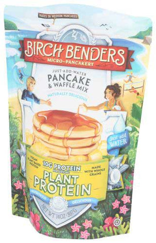 Birch Benders Plant Protein Pancake and Waffle Mix , 14 Ounce -- 6 per case