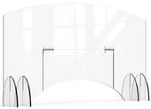 Rosseto Avant Guarde Acrylic Sneeze Guard with Pass Through Door, 48 x 28 inch