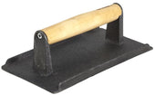 Winco Cast Iron Steak Weight, 4 1/4 x 8 1/4 inch.