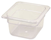 Winco Polyware 1/6 Size Food Pan, 4 inch.