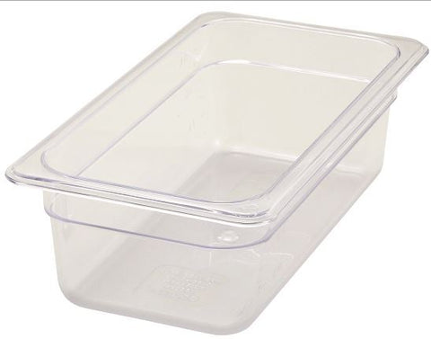 Winco Polyware 1/3-Size Food Pan, 4 inch.