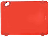 Winco Statik Board Red Cutting Board with Hook, 12 x 18 x 1/2 inch -- 6 per case