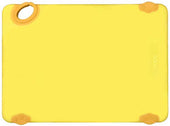 Winco Statik Board Yellow Cutting Board with Hook, 12 x 18 x 1/2 inch -- 6 per case