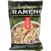 Koyo Foods Garlic Pepper Dry Ramen Noodles, 2.1 Ounce -- 12 per case.