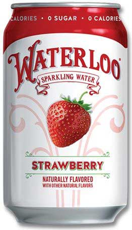 Waterloo Strawberry Sparkling Water, 12 Fluid Ounce - 12 count per pack -- 2 packs per case