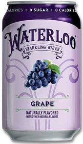 Waterloo Grape Sparkling Water, 12 Fluid Ounce - 12 count per pack -- 2 packs per case