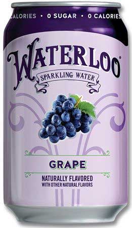 Waterloo Grape Sparkling Water, 12 Fluid Ounce - 12 count per pack -- 2 packs per case