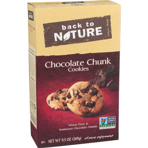 Back To Nature Chocolate Chunk Cookie, 9.5 Ounce -- 6 per case