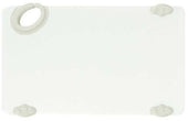 Winco Statik Board White Garnish Cutting Board with Hook, 6 x 10 x 1/2 inch -- 20 per case