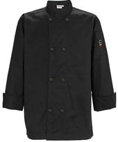 Winco Signature Chef Black 2XL Tapered Fit Mens Chef Jacket -- 24 per case
