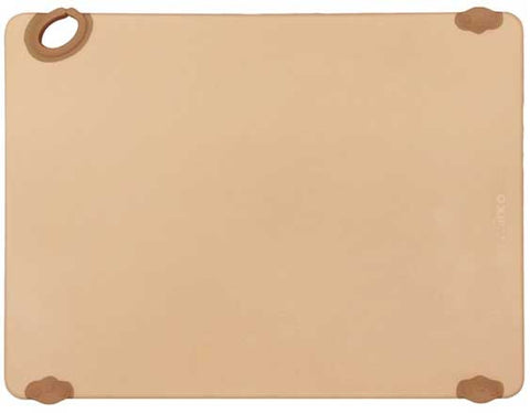 Winco Statik Board Brown Cutting Board with Hook, 18 x 24 x 1/2 inch -- 6 per case