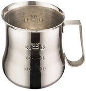 Winco Stainless Steel Espresso Milk Frothing Pitcher, 40 Ounce -- 24 per case
