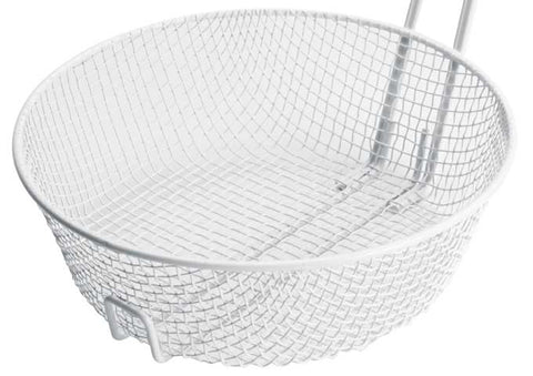 Winco White Plastic Non Stick Coating Coarse Mesh Breading Basket, 8 inch -- 36 per case