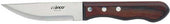 Winco Pointed Tip Jumbo Steak Knife with Polywood Handle, 4 3/4 inch Blade - 6 pieces per pack -- 12 packs per case