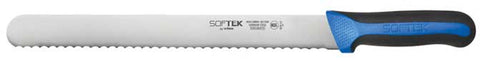 Winco SofTek Straight Wavy Edge Slicer with Soft Grip Handle, 12 inch Length -- 36 per case