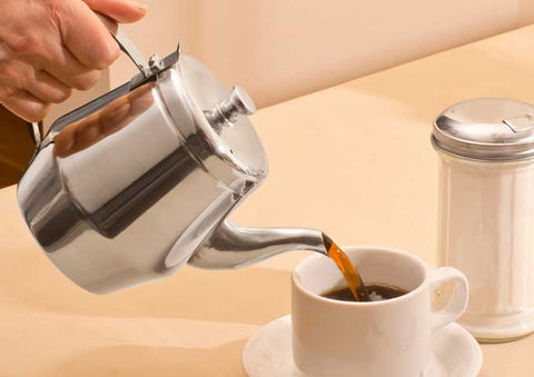 Winco Stainless Steel Gooseneck Teapot, 28 Ounce -- 24 per case
