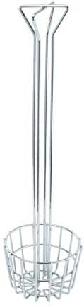 Winco Chrome Plated Tortilla Shell Fry Basket with 25 inch Long Handle, 6 1/4 x 6 1/4 x 25 inch -- 8 per case