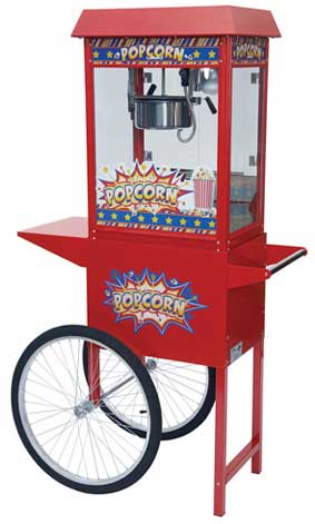Winco ShowTime Mobile Cart for POP-8R Popcorn Machine, 36 7/8 x 22 3/4 x 34 5/8 inch -- 1 set