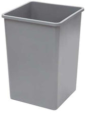 Winco Gray Tall Square Trash Can, 35 Gallon