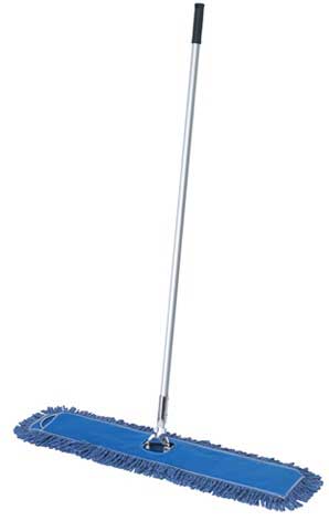 Winco Cotton Blend Blue Premium Dust Mop Head, 24 x 5 inch -- 24 per case