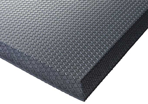 Winco Anti Fatigue Rubberized Gel Foam Black Floor Mat, 2 x 3 feet -- 24 per case