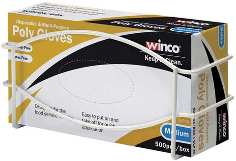 Winco Rectangle Large Glove Box Bracket, 10 1/4 x 3 5/8 x 5 inch -- 24 per case