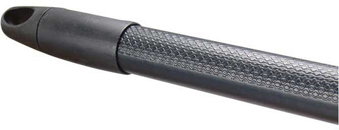 Winco Heavy Duty Unflagged Black Bristles Angle Broom with 48 inch Length Fiberglass Handle -- 12 set per case