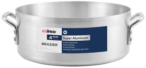 Winco 4mm Super Aluminum Brazier, 35 Quart