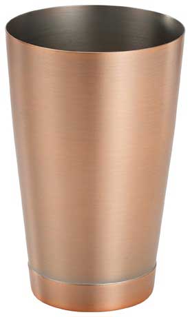 Winco After5 18/8 Stainless Steel Antique Copper Finish Bar Shaker Cup, 20 Ounce -- 48 per case