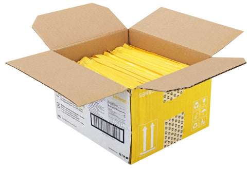 Sorbos Edible Lemon Straw, 19 Centimeter -- 200 per case
