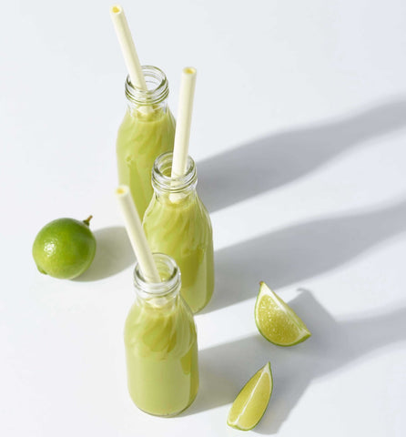 Sorbos Edible Lime Straw, 19 Centimeter -- 200 per case