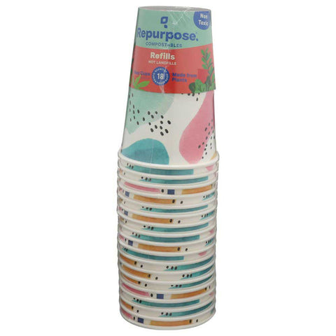 Repurpose Compostable Cup, 16 Ounce - 18 count per pack -- 12 packs per case