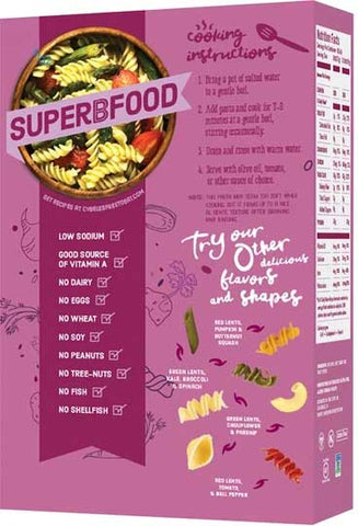 Cybeles Free To Eat Superfood Purple Rotini Pasta, 8 Ounce -- 6 per case