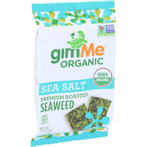 Gimme Organic Sea Salt Roasted Seaweed Snacks, 0.17 Ounce -- 12 per case.