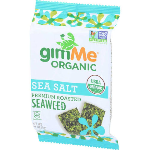 Gimme Organic Sea Salt Roasted Seaweed Snacks, 0.17 Ounce -- 12 per case.
