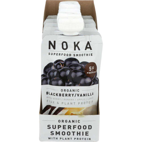 Noka Organic Blackberry Vanilla Superfood Smoothie, 4.22 Ounce -- 6 per case