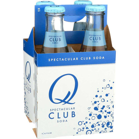 Q Spectacular Club Soda, 6.7 Fluid Ounce - 4 count per pack -- 6 packs per case