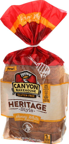 Canyon Bakehouse Honey White Heritage Style Bread, 24 Ounce -- 6 per case