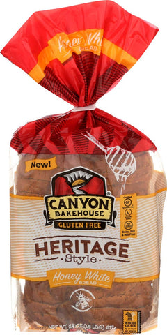 Canyon Bakehouse Honey White Heritage Style Bread, 24 Ounce -- 6 per case