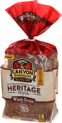 Canyon Bakehouse Whole Grain Heritage Style Bread, 24 Ounce -- 6 per case