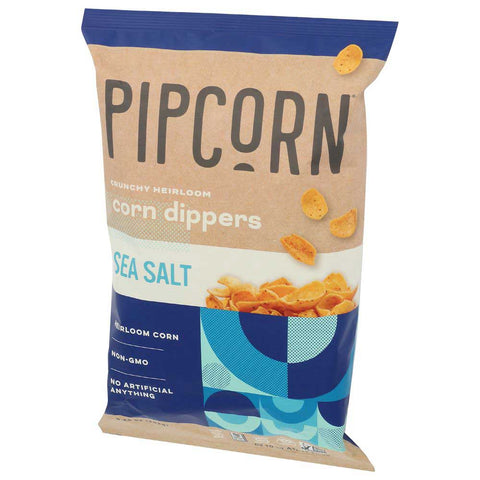 Pipcorn Sea Salt Little Corn Dipper Chips, 9.25 Ounce -- 12 per case