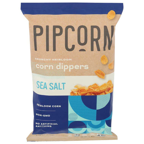 Pipcorn Sea Salt Little Corn Dipper Chips, 9.25 Ounce -- 12 per case