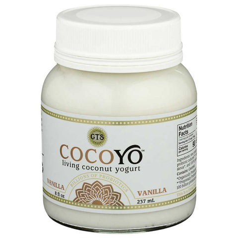 GTS Cocoyo Vanilla Living Coconut Yogurt, 8 Fluid Ounce -- 6 per case
