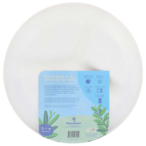 Repurpose Divide and Conquer Compostable Sectional Plate, 10 inch - 20 count per pack -- 12 packs per case
