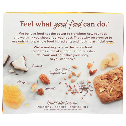 Simple Mills Soft Baked Nutty Banana Bread Almond Flour Bar, 5.99 Ounce -- 6 per case