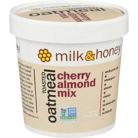 Milk and Honey Cherry Almond Mix Toasted Oatmeal, 2.65 Ounce -- 12 per case