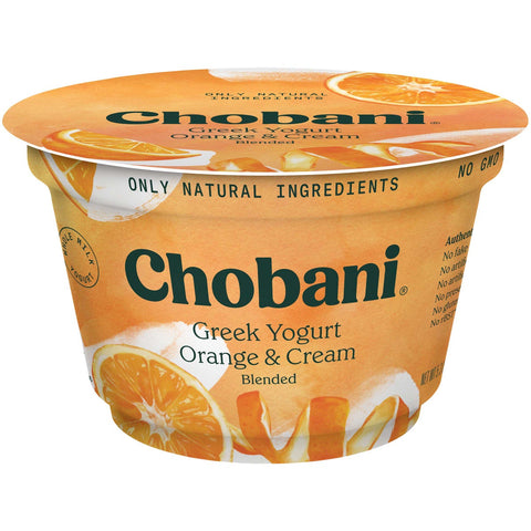 Chobani Non Fat Blood Orange Greek Yogurt, 5.3 Ounce -- 12 per case