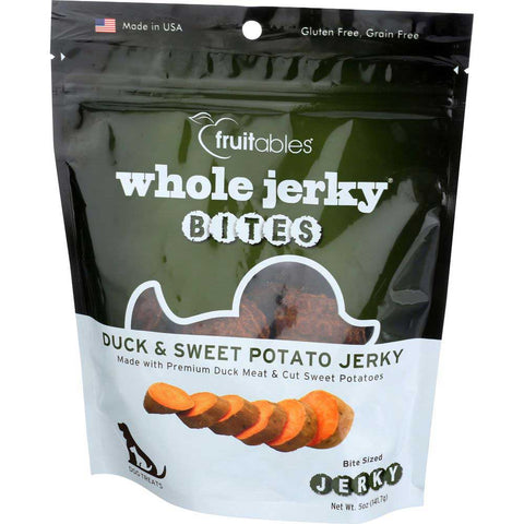 Fruitables Duck and Sweet Potato Whole Jerky Dog Treats, 5 Ounce -- 8 per case