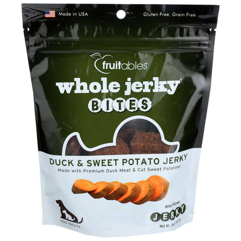 Fruitables Duck and Sweet Potato Whole Jerky Dog Treats, 5 Ounce -- 8 per case