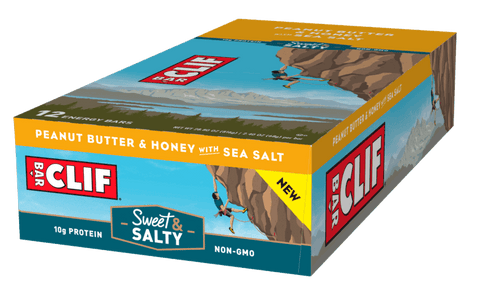 Clif Bar Sweet and Salty Peanut Butter and Honey with Sea Salt Energy Bar,2.4 Ounce -- 192 per case.